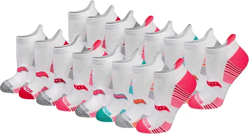 Vista 28 de Saucony Women's RunDry Performance Heel Tab Athletic Socks, Available in S-L (8, 16, 24 Pairs)