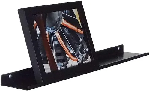 Vista 12 de Repisa flotante, estante para fotos, repisa artística, muy duradera y fabricada en los Estados Unidos (blanco, 18 pulgadas)
