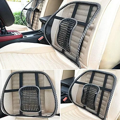 Vista 5 de Increíble cojín de ventilación de malla trasera lumbar soporte coche oficina casa silla asiento negro durable