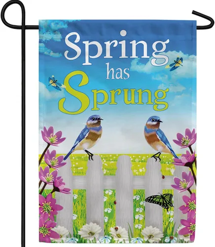 Vista 41 de A Little Rain Gnome Umbrella Garden Flag 12.5" x 18" Double Sided