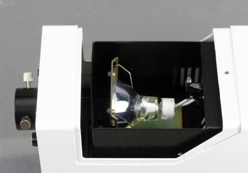 Vista 2 de AmScope Caja de control de fuente de luz del iluminador del microscopio HL250-A 150w
