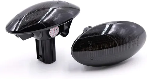 Vista 5 de Lámparas de marcador lateral LED ámbar con lente ahumada para M-azda 2011-2013, M-azda 3 2004-2011, 2006-2010 M-azda 5, 2000-2006 M-azda MPV LED