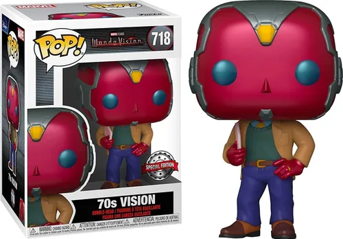 Vista 3 de ¡Funko Pop! Figura exclusiva de Marvel Wandavision de los años 70