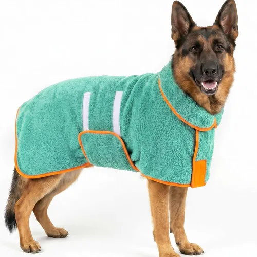 Vista 35 de Bienbee Albornoz para perro, súper absorbente para perros pequeños a Negro