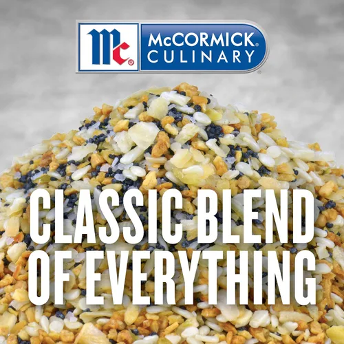Vista 3 de McCormick Culinary Everything - Condimento para bagel, 21 onzas, un recipiente de 21 onzas de Everything Bagel, mezcla de semillas de amapola