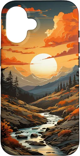 Vista 32 de Great Smoky Mountains - Mountain Scene Mountain Theme Nature Case for iPhone 17