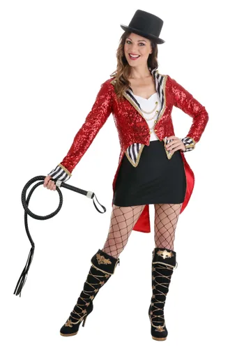 Vista 3 de Disfraz de Anfitriona Sexy con Lentejuelas para Mujer Multicolor