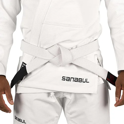 Vista 2 de Sanabul Cintos para Jiu Jitsu BJJ brasilero Profesional.