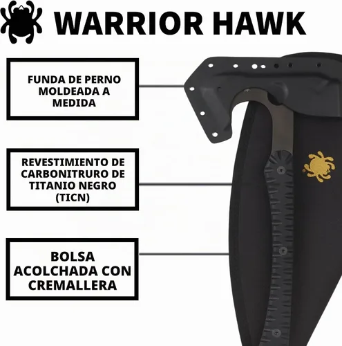 Vista 3 de Spyderco Warrior Hawk Utility Tomahawk