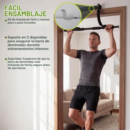 Vista 5 de ProsourceFit Pull Up Bar for Multi Use Fitness & Home Gym Exercise