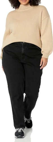 Vista 7 de Tienda Essentials Suéter de algodón con cuello embudo para mujer (disponible en tallas grandes)