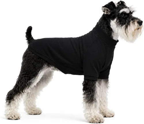 Vista 54 de Lovelonglong Sudadera para perro, otoño, invierno, clima frío, camisetas para perros pequeños, medianos y grandes, ropa de chihuahua, color negro, XS