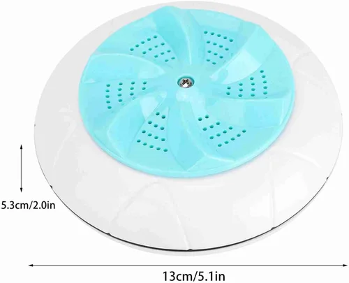 Vista 7 de Mini Lavadora Portátil Hogar Ultrasonido Turbo Lavandería Lavandería para Viajes (Verde)