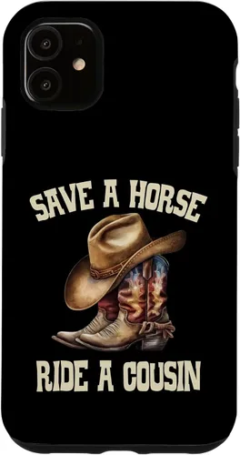 Vista 6 de Funda para iPhone 11 Pro Save A Horse Ride A Cousin All Trash No Trailer Trash Y'all