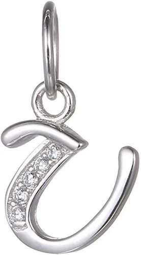 Vista 22 de Adabele Auténtica plata de ley brillante A-Z 26 letras pequeñas del alfabeto con circonita cúbica, colgante de diamantes de imitación resistente al