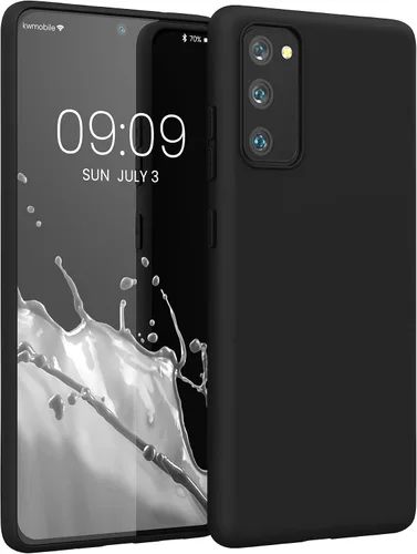 Vista 9 de kwmobile Funda compatible con Samsung Galaxy S20 FE - Funda protectora de silicona TPU suave y delgada - Pizarra oscura