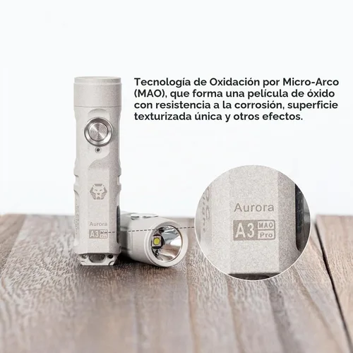Vista 2 de RovyVon Llavero recargable A3 Pro de 650 lúmenes altos