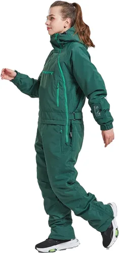 Vista 5 de BUMDEEP Womens One Pieces Ski Suits Jumpsuits Snowsuits Snowboard Winter Outdoor Waterproof Jackets