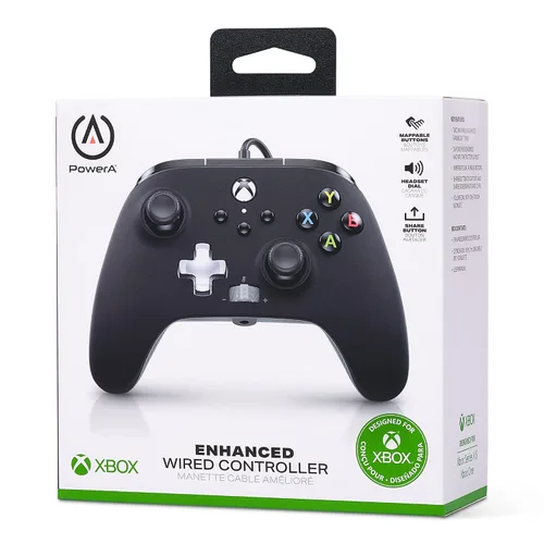 Vista 9 de PowerA Enhanced Wired Controller for Xbox Series XS - Black