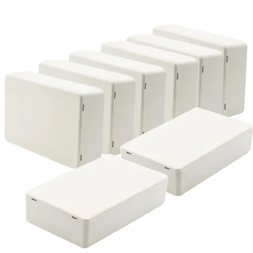 Vista 23 de Zulkit 12 cajas de proyecto de plástico ABS para proyectos eléctricos, caja de conexiones pequeña, color blanco, 2.17 x 1.28 x 0.79 pulgadas