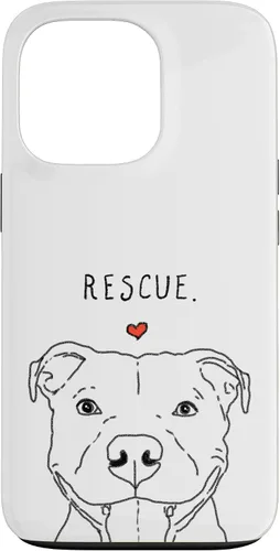 Vista 10 de Rescue Love Smiling Pit Bull, Pittie, Pitbull Mom, Dog Lover Case for iPhone 17