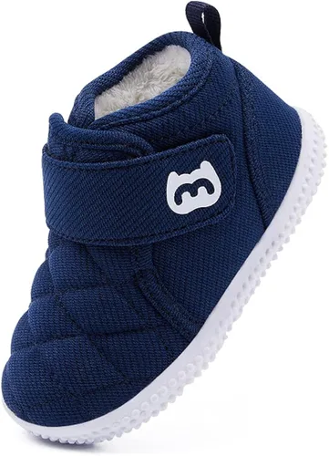 Vista 6 de BMCiTYBM - Botas de nieve para niños y niñas con forro de piel zapatos de invierno ligeros para exteriores niños pequeños