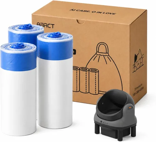 Vista 7 de HHOLOVE Caja de arena autolimpiante, caja de arena automática con parte superior abierta, protección de sensores de seguridad, control de aplicación