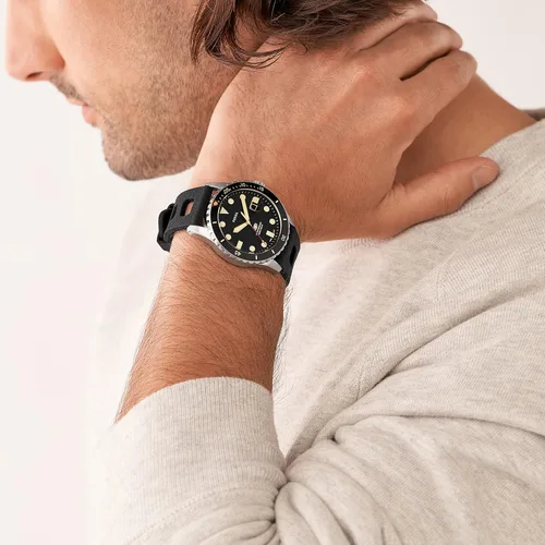Vista 4 de Fossil Reloj casual de cuarzo azul para hombre inspirado en buceo