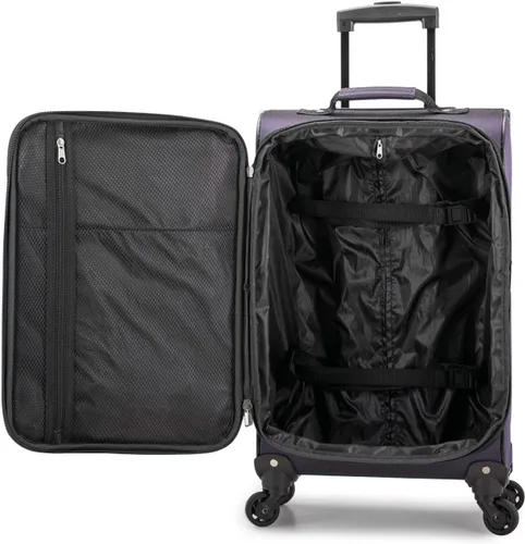 Vista 3 de U.S. Traveler Aviron Bay - Equipaje extensible con ruedas giratorias, PúrpuraOmbre Force.), US08125L23
