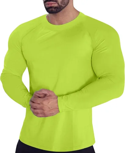 Vista 51 de Camisas de compresión atléticas de manga larga para hombre, capa base, camisa de entrenamiento atlético, camisas de compresión, camisetas deportivas