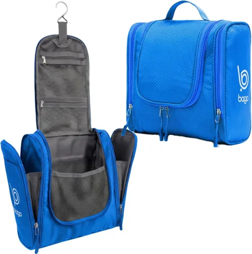 Vista 14 de Bolsa de Aseo de Viaje Bago Bolsa de Aseo Impermeable Colgante Bolsa de Aseo Grande para Baño y Viaje Organizador de Bolsa de Artículos de Tocador