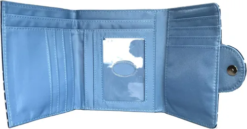 Vista 3 de Big Skinny Cartera delgada para mujer Trixie de tres pliegues, con capacidad para hasta 30 tarjetas Dotty