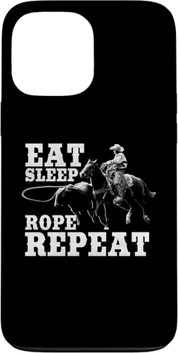 Vista 24 de Team Roping Funny Rodeo Cowboy Cowgirl Horse Riding Roper Case for iPhone 17