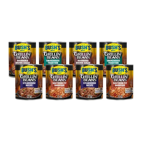 Vista 7 de Bush's Best Paquete variado de frijoles horneados dorados y frijoles blancos Hominy de 1 CT