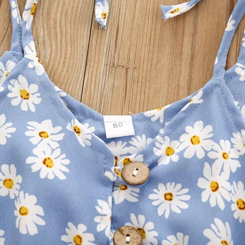 Vista 6 de Ropa de niña pequeña de verano lindo halter mameluco de 6 meses a 5 años