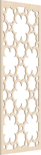 Vista 171 de 9 3/8"W x 24 3/8"H x 1/4"T Southgate Decorativos Paneles De Pared De Madera Calado, Abedul