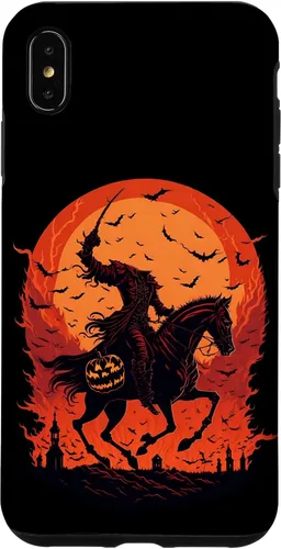 Vista 11 de Halloween Scary Pumpkin Headless Horseman Case for iPhone 17