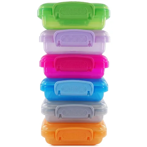 Vista 17 de NADOBA 12 Pcs Lock Top Snack Containers, 4.6 Oz, Snap Lid, 3