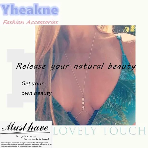 Vista 7 de Collar bohemio con caída en la espalda de perlas, cadena larga dorada, collar con telón de fondo de perlas, collar de boda, joyería para mujeres