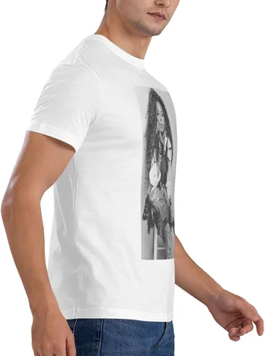 Vista 6 de Janet Music Jackson - Camiseta básica de manga corta para hombre, color negro