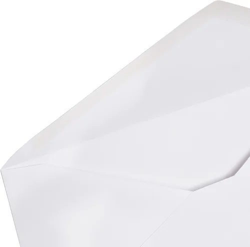 Vista 4 de Amazon Basics Sobres de cartas de negocios #10 con sello engomado, paquete de 500, sin tinte