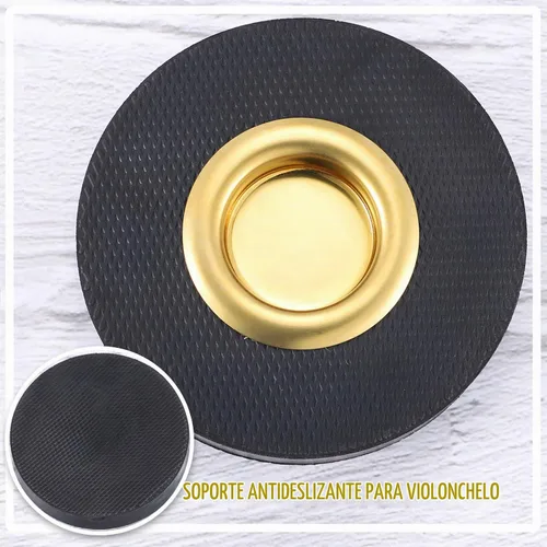 Vista 2 de Facmogu Parada de roca para violonchelo, reposapiés para violonchelo para protector de suelo Accesorio para instrumento de cuerda Regalo de Navidad
