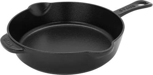 Vista 7 de Sartén tradicional de hierro fundido de STAUB de 8.5 pulgadas - Albahaca