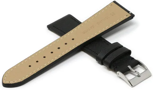 Vista 3 de DASSARI Correa de piel Saffiano italiana de alta calidad para mujer, de liberación rápida, elige tu colorlongitud, 0.315in, 0.394in, 0.472in