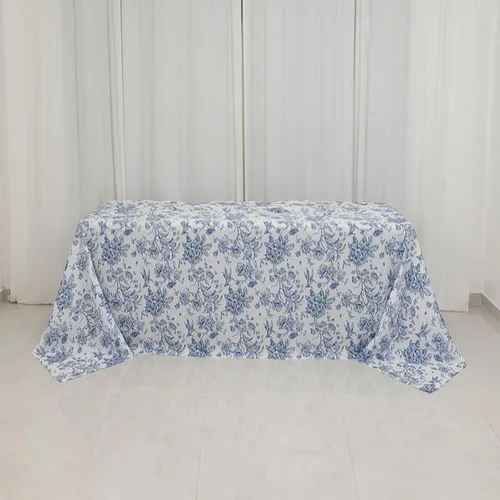 Vista 165 de Efavormart - Mantel rectangular, 60 x 102 pulgadas, resistente a las manchas y a las arrugas, lavable, mantel decorativo oblongo de tela de Amatista