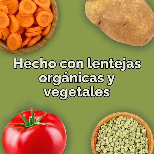 Vista 5 de Amy’s, Sopa de Lentejas y Vegetales Vegana, Sin Gluten, Hecha con Vegetales Orgánicos, Sopa en Lata, 14.5 Oz (Pack de 12)