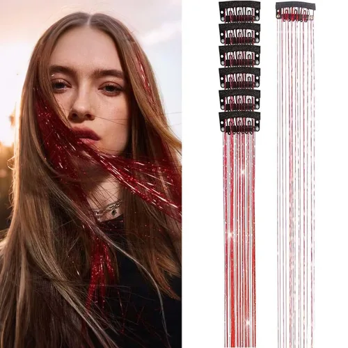 Vista 28 de Extensiones de cabello humano real con broches, 4.23 oz, 7 unidades, extensiones de cabello humano real con clip, de 14 pulgadas, rubio ceniza a