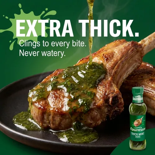 Vista 4 de Fountain Salsa de Menta Espesa 8.5 fl oz.