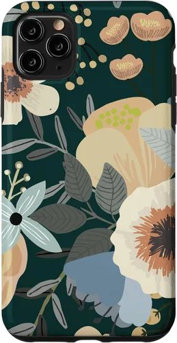 Vista 11 de Funda para iPhone 14 con diseño floral botánico de flores silvestres (bosque)