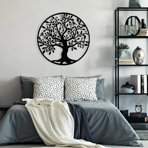 Vista 4 de Arte de pared de metal árbol de la vida, decoración de pared de metal, árbol de la vida, decoración de pared de árbol de la vida, arte de pared